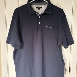 Tamari Men's Navy Polo Shirt with Chest Pocket